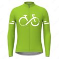 thumbnail image 3 of Maillot de ciclismo de manga larga de otoño, camisetas de ciclismo transpirables de secado rápido para hombre, ropa para deportes al aire libre, ciclismo de montaña y carretera, 3 of 5