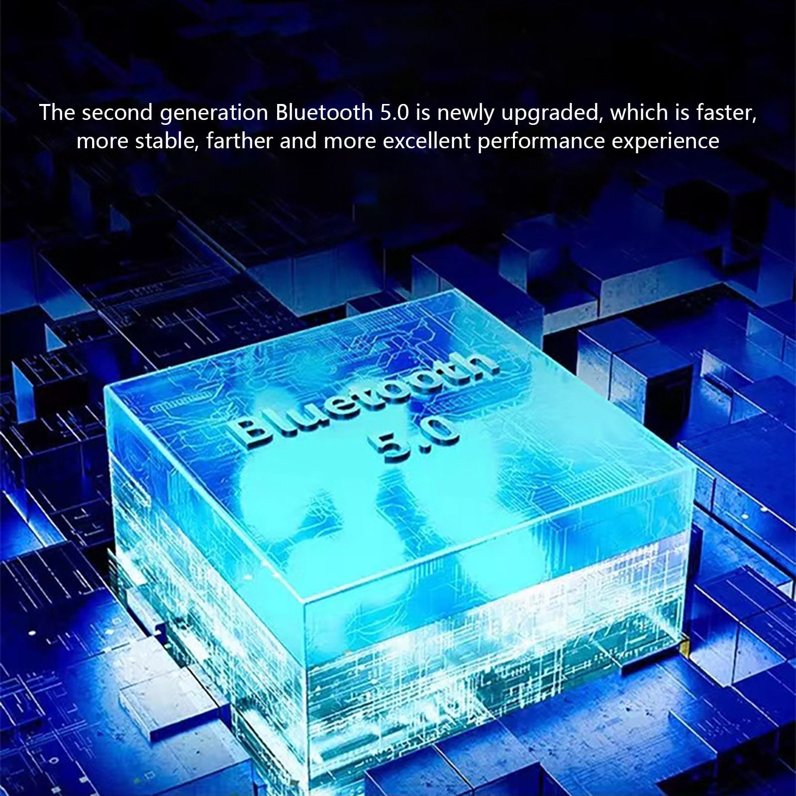 TOUMENY Bluetooth Speaker, Double Speaker Wireless Bluetooth 5.0 with 10W HiFi Stereo Sound, Upgraded Portable Outdoor Desktop Computer Speaker for Home FM Radio TF Card