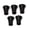 Black, variant on M Buder 5 Pack 19mm / 0.75 Inches Replacement Rubber Crutch Tips, Heavy Duty Non-Slip Walking Cane Caps for Seniors, Shock Absorbing Walking Stick Ends, Orange