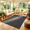 thumbnail image 5 of Koeckritz Rugs Granite Checkerboard Eco-Friendly DuraKnit Indoor/Outdoor Area Rug, 7' x 12', 5 of 8