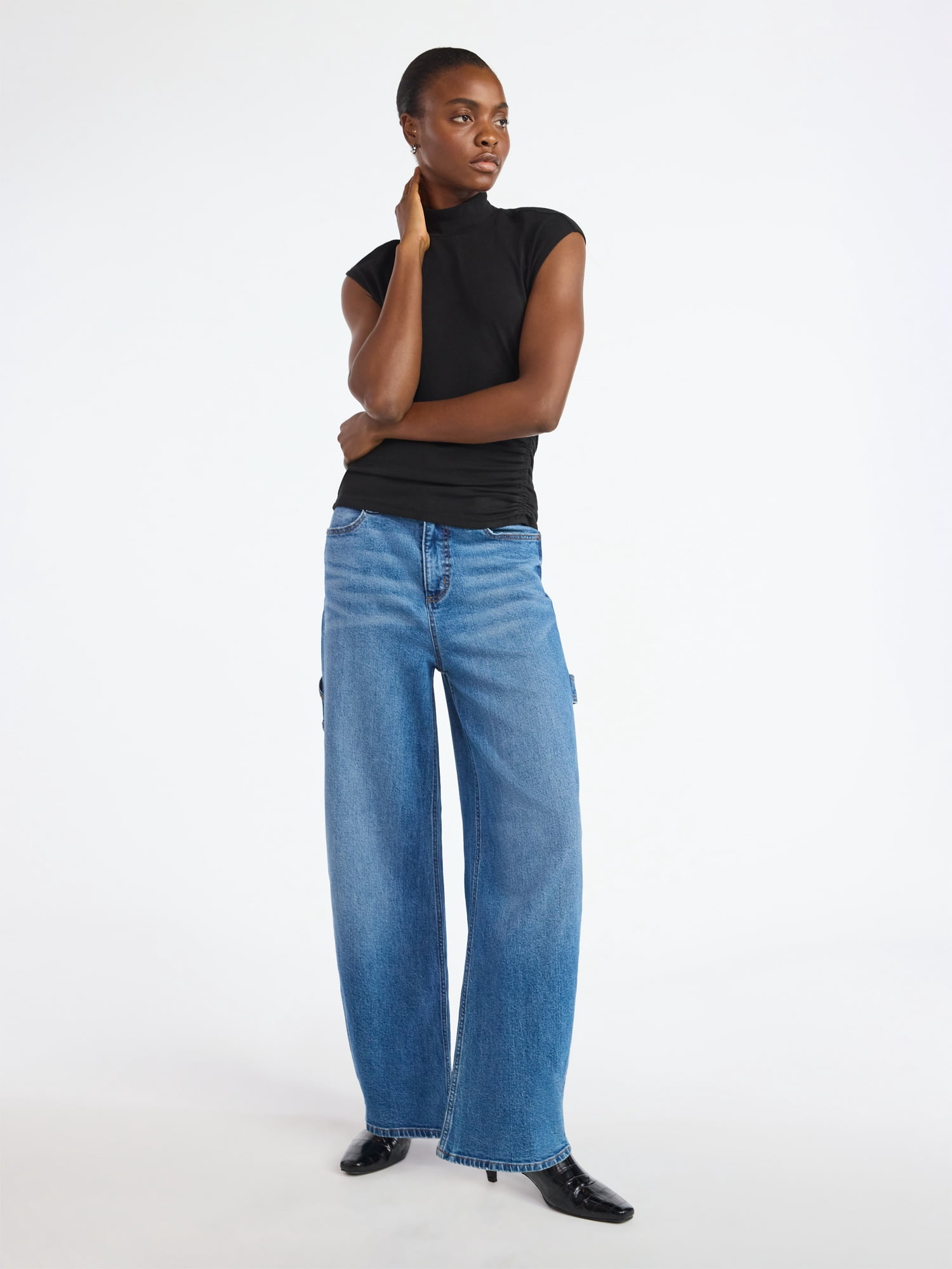 Scoop Women's Barrel Carpenter Jeans, Sizes 0-20