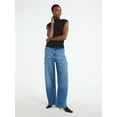 thumbnail image 3 of Scoop Women's Barrel Carpenter Jeans, Sizes 0-20, 3 of 6