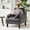 Dark Grey, variant on GAOHAPY Mid Century Modern Accent Chair, Upholstered Single Sofa with Wood Legs, Cozy Reading Armchair with Side Pockets, Comfy Side Chair for Living Room, Bedroom, Study, Apartment(Brown)