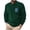 #088-Green, variant on Mens Solid Color Embroidered Patch Crewneck Pullover Knit Sweatshirt Long Sleeve Casual Fashion