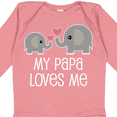 thumbnail image 4 of Inktastic My Papa Grandpa Loves Me Boys or Girls Long Sleeve Baby Bodysuit, 4 of 5