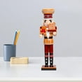 thumbnail image 6 of colcolo Christmas Nutcracker Decor Ornament Desktop Figurine Versatile Wooden Nutcracker A, 6 of 8