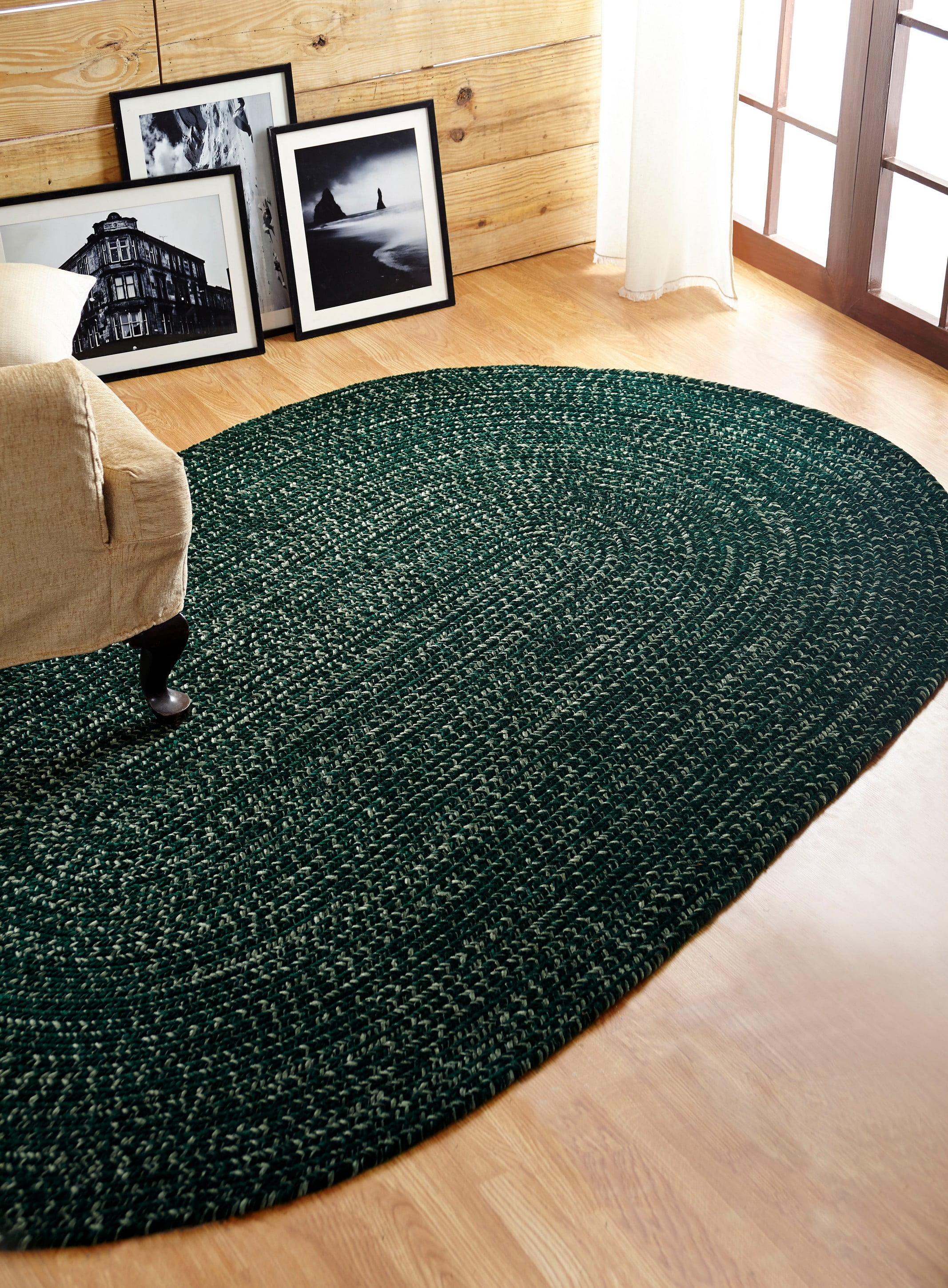 Better Trends Chenille Tweed Braid Collection is Durable and Stain Resistant Reversible Indoor