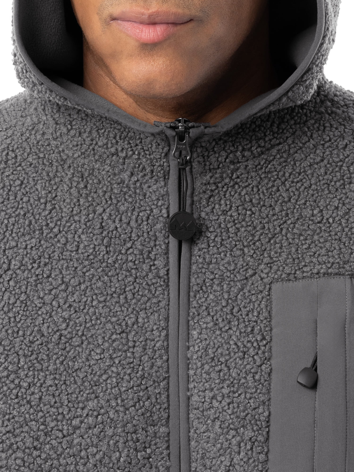 Wrangler Outdoor Men's & Big Men's Full Zip Burly Utility Backpacking Sweater Hoodie, Size S-2XL