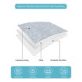thumbnail image 3 of Quilts Queen Size Bedding Set, Blue Geometric Reversible Summer Quilt 3 Pieces, Aesthetics Luxury Abstract Art Lightweight Bedspreads Coverlets with 2 Pillow Shams for All Seasons, 3 of 4