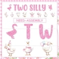 thumbnail image 6 of Pink Silly Goose 2nd Birthday Party Decorations Cute Goose Banner Garland for Girls Farm Animal Theme Second Birthday Party Supplies, 6 of 6