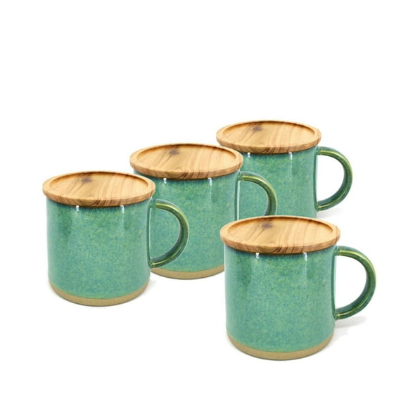 BIA S/4 Reactive Mugs with Lid, Green
