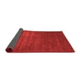 thumbnail image 2 of Ahgly Company Indoor Round Abstract Red Contemporary Area Rugs, 4' Round, 2 of 4