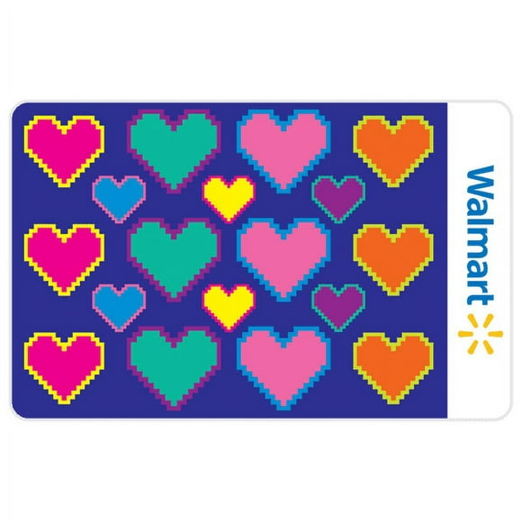 Valentine's POP Hearts Walmart Gift Card