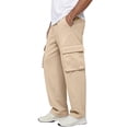 thumbnail image 4 of Fabrcox Men’s Cargo Pants Straight Leg Baggy Elastic Waist Men Joggers Workout Summer Lightweight Trouser for Men with Multiple Pockets, 4 of 8