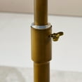thumbnail image 2 of WHGBJA Small Round Metal Brass Height-Adjustable Side Table, Accent, End, Pedestal, Martini, Cocktail and Drink Table for Living Room and Small Spaces,Faux Marble Top Style Decor,Black, 2 of 8