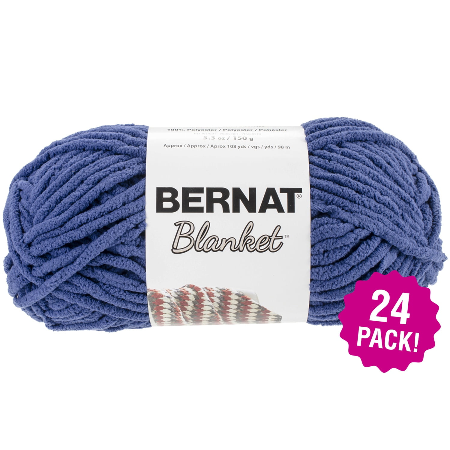 Bernat Blanket Yarn 24/PkNavy Walmart Canada