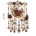 thumbnail image 2 of Ynsdnzl Christmas Vintage Hanging Ornament, Santa Sleigh & Reindeer Scene, Acrylic Crystal Tassel Design, Festive Wall Window Door Decor, Holiday Accent, 2 of 6