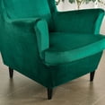 thumbnail image 5 of SHANNA Wingback Chair Slipcovers 2-Piece Stretch Fabric Wing Chair Cover with Cushion Cover Armchair Sofa Furniture Protector, 5 of 9