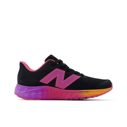 New Balance Kid's Fresh Foam Arishi V4 Hook & Loop Running Shoe, Grey Matter/Carolina Blue/Ginger Lemon, 12 XW Little Kid