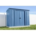 thumbnail image 1 of Arrow Classic Steel Storage Shed, 8x4, Blue Grey, 1 of 8