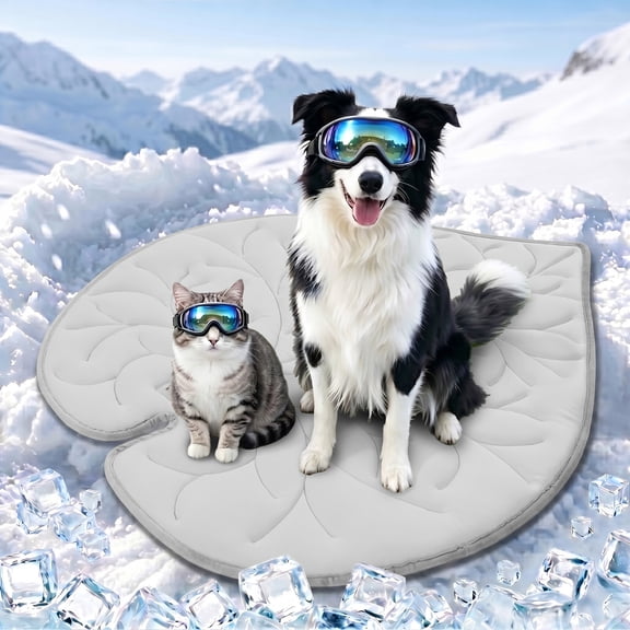 Vagascape Washable Dog Cooling Mat, 35" x 33", Thick & Durable, Foldable Pet Cooling Pad for Indoor & Outdoor Use