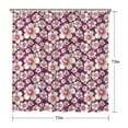 thumbnail image 5 of Floral and Botanical Pattern Shower Curtain 72x72, Artistic Country Garden Style on Durable Polyester, 5 of 5