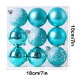 thumbnail image 3 of Konghyp 9 Piece Christmas Balls Hanging Set, Holiday Decoration Supplies, Ornament for Christmas Tree, Beautiful Home Decor, Easy to Hang Decorations, Festive Ornaments Collection, 3 of 6