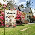 thumbnail image 7 of Welcome Spring Goat Garden Flag 12x18 Inch Double Sided Floral Butterfly Goat Yard Flag Outdoor Decoration Home Gifts for Men Women Birthday Gifts Memorial Day, 7 of 7