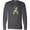 Charcoal Grey, variant on Inktastic Down Syndrome Awareness Blue and Yellow Hearts Ribbon Long Sleeve T-Shirt