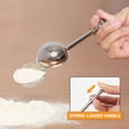 thumbnail image 6 of Flour Duster,Powdered Sugar Shaker Duster,Flour Dispenser Shaker with Spring-operated Handle Stainless Steel,One-handed Operation Shaker Duster for Sugar Flour,Spices And Make Tea(Silver), 6 of 8