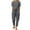 Gray, variant on Sweatsuits for Women Set 2 Piece Fashion Crew Neck Short Sleeve Pants Casual Suit Sets