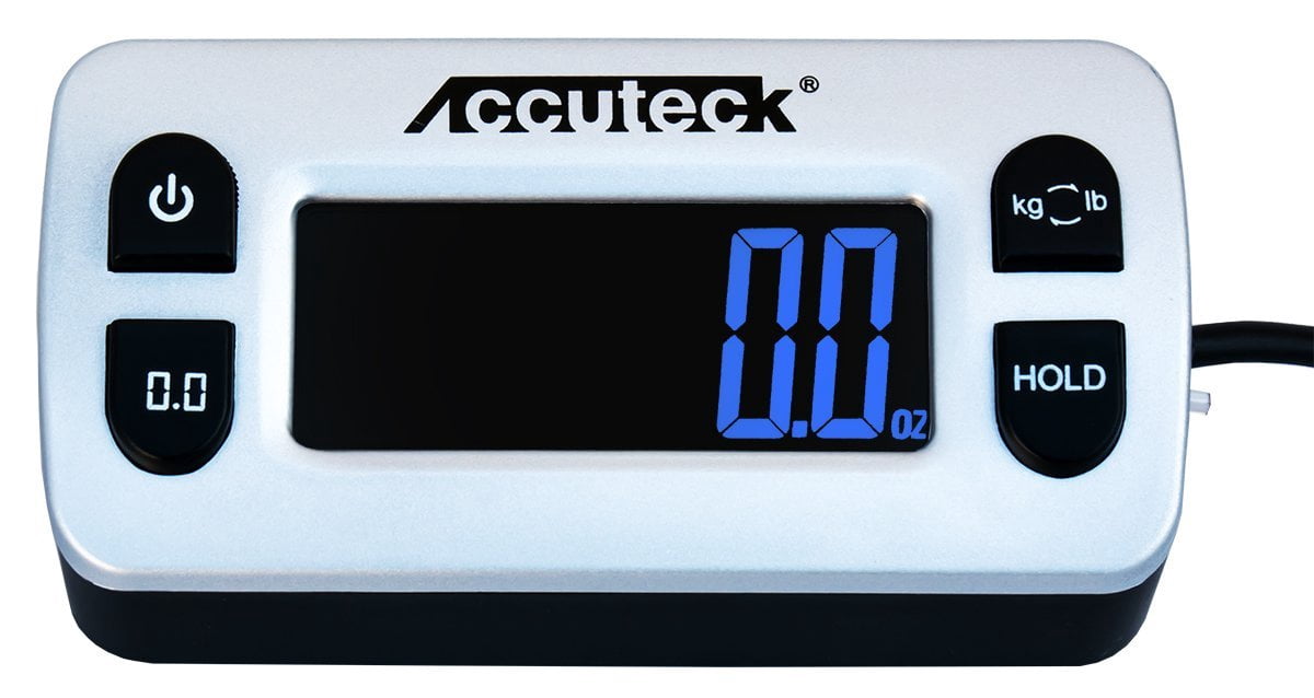 accuteck shippro 110lbs x 0.1 oz. digital shipping postal scale, black (w-8580-110-black)