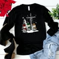 thumbnail image 2 of Love in Faith | Faith Hope Love Snowmen Long Sleeve | Black | Christian T-Shirts for Women | Faith Based Apparel |Christian Gifts, 2 of 7