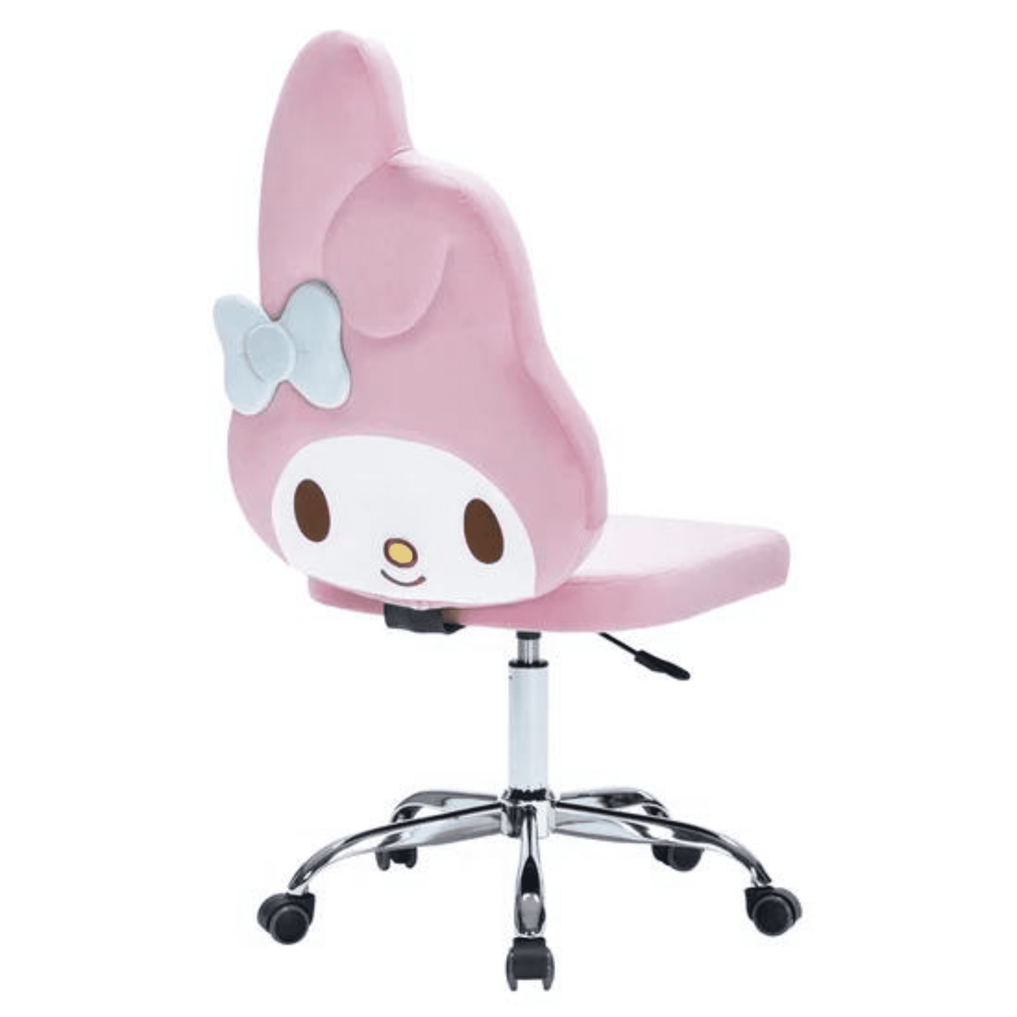 Impressions Vanity My Melody Swivel Vanity Chair for Makeup Desk, Adjustable Height, Light Pink