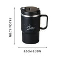 thumbnail image 2 of 18.6 oz Coffee Mug, Vacuum Insulated Camping Mug with Lid and straw, Double Wall Stainless Steel Travel Camping Tumbler Trave Mugs, for Men & Women, 2 of 7