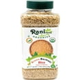 thumbnail image 5 of Rani Organic Brown Basmati Rice Extra Long Aged 28oz (1.75lbs) 800g PET Jar ~ All Natural | Gluten Friendly | Vegan | Indian Origin | Kosher | Export Quality | USDA Certified Organic, 5 of 8