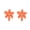 Orange, variant on 1 Pair Stud Earrings Retro Style Colorful Enamel Flower Shape Ear Studs Shiny Personalized Earrings Jewelry Gift