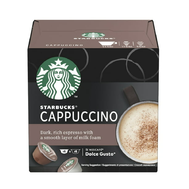 Stam Een zin versneller Nescafe Starbucks Cappuccino Dolce Gusto Coffe Pods -12 Capsules -  Walmart.com