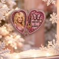 thumbnail image 5 of Dolly Pink Ornament, Acrylic Christmas Tree & Car Hanging Decoration, Glitter Country Music Fan Gift, Sparkling Pink Charm Ornament for Fans, 5 of 7