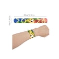 thumbnail image 3 of Soccer Themed Party Favors, Slap Bracelets for Student, Soccer Party Favors, Soccer Team Gifts, 12 Pack 9X2 Inch Soccer Print Snap Wristbands for Student Boys and Girls Sport, 3 of 6