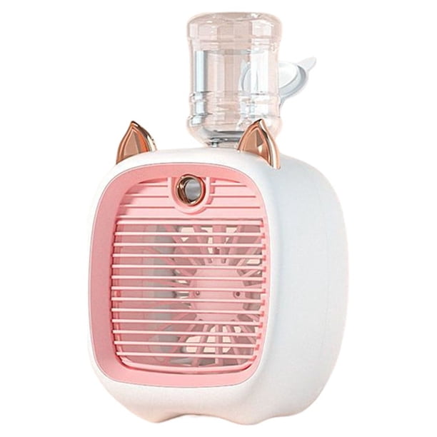 Matsuzay Ventilador de pulverización Recargable Viento fuerte Acondicionamiento de agua Ventiladores de escritorio Humidificador de Electrodomésticos rosa 1