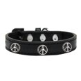 thumbnail image 1 of Signe de Paix Widget Collier de Chien Noir Taille 16, 1 of 1