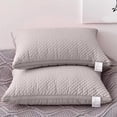 thumbnail image 5 of Tarmeek Quilted Pillow Core with PP Cotton Fill, 650g Low Profile Bed Pillow for Sleeping, 29x19 Inch Khaki Soft Supportive Pillow for Back Side and Stomach Sleepers, 5 of 6