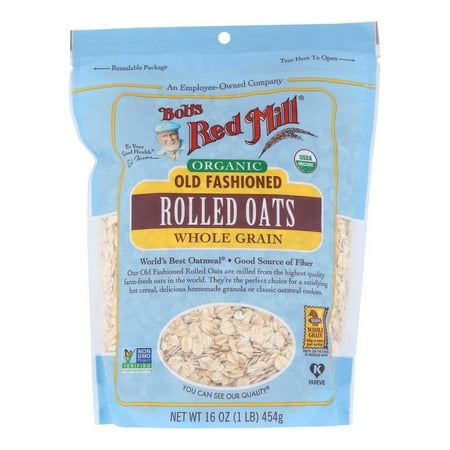 Bob s Red Mill – Organic Old Fashioned Rolled Oats – Case of 4-16 OZ