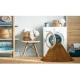 thumbnail image 2 of Ahgly Company Machine Washable Indoor Square Abstract Papaya Orange Area Rugs, 3' Square, 2 of 7