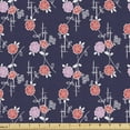 thumbnail image 1 of Floral Sofa Upholstery Fabric by the Yard, Japanese Vine Art Flower Bouquets Shabby Petals and Leaves Pattern, Decorative Fabric for DIY and Home Accents, Pale Pink Scarlet Quartz by Ambesonne, 1 of 5