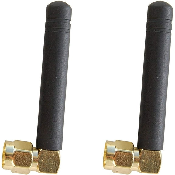 HQRP SET: 2 PCS SMA Male 46MM GSM GPRS 433MHz Antenna 2DBI for ADF7020 EVAL-ADF7020-XDBX / EVAL-ADF7020DB3 / EVAL-ADF7020-1DB4 / EVAL-ADF7020-1DBZ6 Wireless RF Transceiver