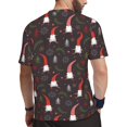 thumbnail image 2 of Wukai Cute Christmas Gnomes Print Men's Short-Sleeved Mesh T-Shirt,Quick-Dry Short Sleeve Workout T-Shirt-Small, 2 of 8