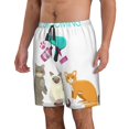 thumbnail image 2 of Balery Pet Care Grooming Traje de Baño Estilo Hawaiano para Hombre, Shorts de Secado Rápido con Bolsillos-X-Large, 2 of 6