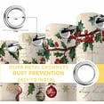 thumbnail image 4 of Fsddascl Christmas Tree Blackout Curtains for Bedroom/Living Room, Thermal Insulated Kitchen Curtains, Xmas Tree Snowflake Balls Botanical Grommet Darkening Window Treatment Drapes 52"x72"x2, 4 of 6